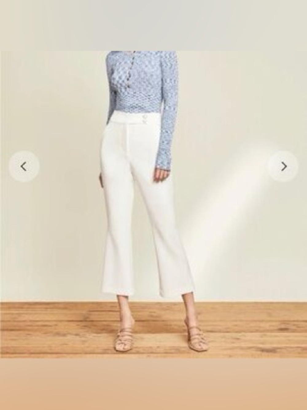 Veronica Beard NWT Lino Suiting Pant - Size 4 - Off white
